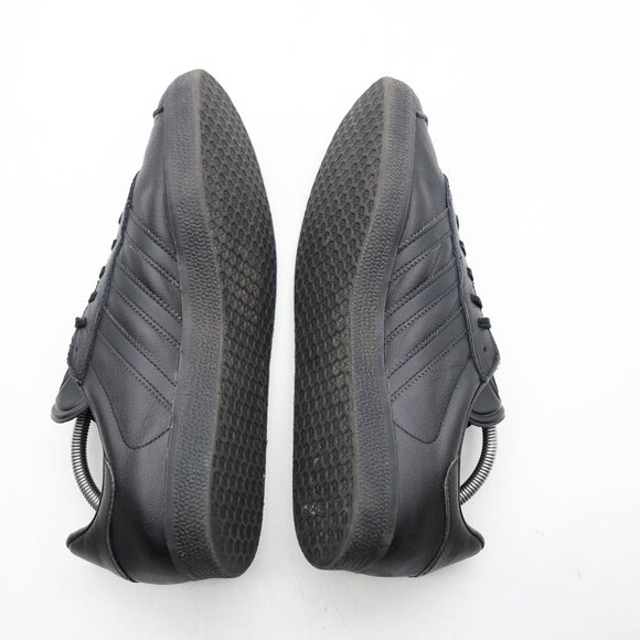 Adidas Gazelle Originals Men\'s 10.5 Triple Black Synthetic Leather Sneakers main image 6